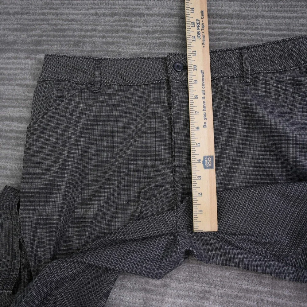 Lee Plus Relaxed Fit Straight Leg Mid Rise Pants‎ Black White Textured 18W